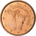 Cyprus, 1 Centime, 2008, Copper Plated Steel, MS(63)