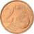 Cyprus, 2 Centimes, 2008, Copper Plated Steel, MS(63)