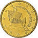 Cyprus, 10 Centimes, 2008, Nordic gold, MS(63)