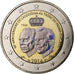 Luxembourg, 2 Euro, 50th Anniversary - Accession of Grand-Duc Jean, Iridescent