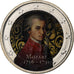 Austria, 2 Euro, Mozart, Colorized, 2016, Vienna, Bi-Metallic, MS(63)