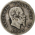 Italia, Vittorio Emanuele II, Lira, 1863, Torino, Argento, MB