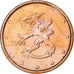 Finland, 2 Centimes, 2000, Vantaa, Copper Plated Steel, AU(55-58)