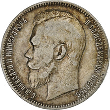 Rusland, Nicholas II, Rouble, 1897, Brussels, Zilver, FR