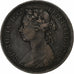 Grande-Bretagne, Victoria, Half Penny, 1889, Londres, Bronze, TB