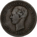 Griechenland, George I, 5 Lepta, 1869, Strasbourg, Bronze, S+