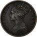 Hong Kong, Victoria, Cent, 1901, Heaton, Bronze, TB+