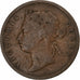 Straits Settlements, Victoria, Cent, 1875, Calcutta, Copper, EF(40-45)