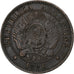 Argentine, 2 Centavos, 1891, Bronze, TTB