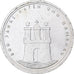 Duitsland, 10 Mark, 800 years of Hamburg, 1989, Hamburg, Zilver, ZF