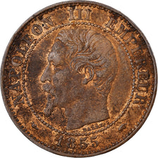 France, Napoléon III, 2 Centimes, 1855, Paris, Bronze, TB+