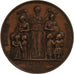 France, Medal, Enseignement primaire, 1855, Copper, Farochon, AU(55-58)