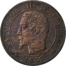 France, Napoleon III, Centime, 1853, Bordeaux, Bronze, EF(40-45), Gadoury:86, Le