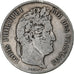 Francia, 5 Francs, Louis-Philippe, 1837, Paris, Plata, BC+, Gadoury:678