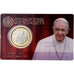 Vaticaan, Francis I, 1 Euro, Coin card, 2022, Rome, Bimetallic, FDC