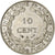 French Indochina, 10 Centimes, 1893, Paris, Silver, EF(40-45)