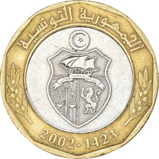 Monnaie, Tunisie, 5 Dinars, 2002