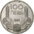 Bulgária, Boris III, 100 Leva, 1934, Belgrade, Prata, EF(40-45)