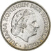 Netherlands, Juliana, 2-1/2 Gulden, 1961, Utrecht, Silver, AU(50-53)