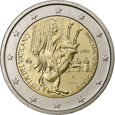 Vaticano, Benedict XVI, 2 Euro, Année de Saint Paul, 2008, Rome, Bi-metallico