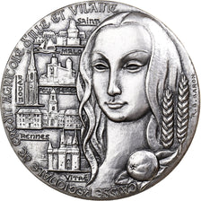 France, Medal, Caisse Régionale de Crédit Agricole d'Ille-et-Vilaine, Silver