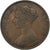 Hong Kong, Victoria, Cent, 1865, London, Bronce, BC+