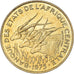 Coin, Central African States, 25 Francs, 1975