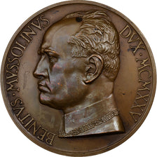 Italy, Medal, Benito Mussolini, 1925, Bronze, Mistruzzi, AU(55-58)