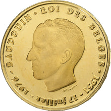 Belgique, Module 20 Francs, Baudouin Ier, 25 ans de Règne, 1976, Or, SUP, Luyckx