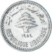 Monnaie, Liban , 5 Piastres, 1954