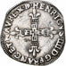 Frankrijk, Henri IV, 1/4 Ecu de Béarn, 1603, Morlaas, Zilver, FR, Gadoury:603