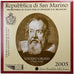 San Marino, 2 Euro, Galileo Galilei, 2005, Rome, Bi-Metallic, MS(65-70)