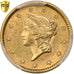 Verenigde Staten, Dollar, Liberty Head - Type 1, 1852, Philadelphia, Goud, PCGS