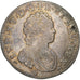 Francia, Louis XV, 1/4 Ecu Vertugadin, 1716, Rouen, reformed, Plata, MBC