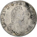 Francia, Louis XV, Ecu Vertugadin, 1716, Caen, reformed, Plata, MBC, Gadoury:317