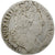 Francia, Louis XIV, 20 Sols aux insignes, 1707-1708, Rouen, Plata, BC+