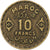 Marrocos, 10 Francs, 1952
