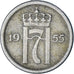 Norvège, 25 Öre, 1955