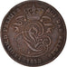 Moneda, Bélgica, 2 Centimes, 1858