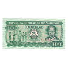 Biljet, Mozambique, 100 Meticais, 1989, 1989-06-16, KM:130c, NIEUW