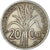 Coin, French Indochina, 20 Cents, 1939