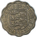 Coin, Guernsey, 3 Pence, 1959