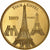 France, Medal, Tour Eiffel, Copper-Nickel Gilt, MS(65-70)