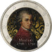 Austria, 2 Euro, Mozart, Colourized, Bi-Metallic, MS(63)