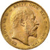 Great Britain, Edward VII, Sovereign, 1902, Gold, AU(55-58), KM:805