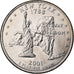 Verenigde Staten, Quarter, Quarter Dollar, 2001, U.S. Mint, New York 1788