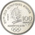 France, 100 Francs, 1990, JO Alberville Bobsleigh.BE, Silver, MS(65-70)