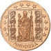 Andorra, 2 Euro Cent, 2003, unofficial private coin, FDC, Koper