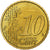 Monaco, 10 Euro Cent, 2002, Paris, UNC-, Tin, KM:170