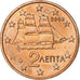 Greece, 2 Euro Cent, 2002, Athens, MS(65-70), Copper Plated Steel, KM:182